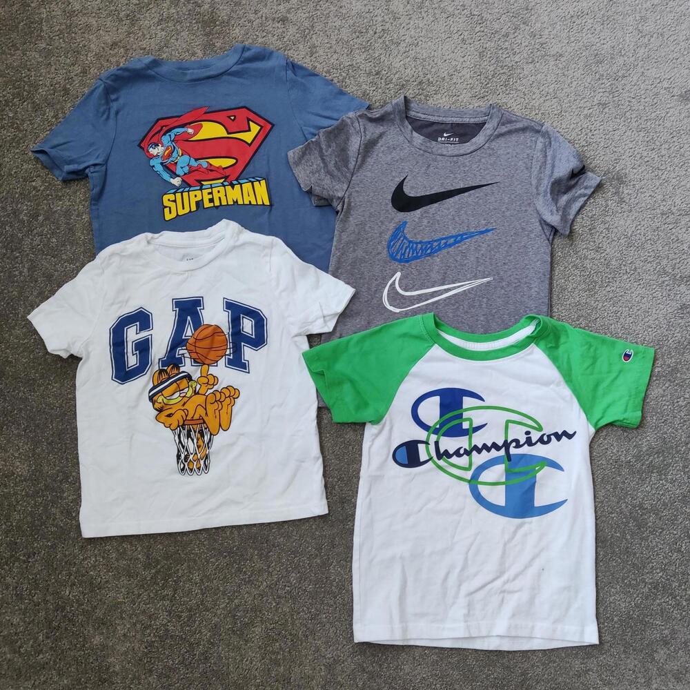 Nike Gap Champion Boy's Set of Four Tshirts Size 4